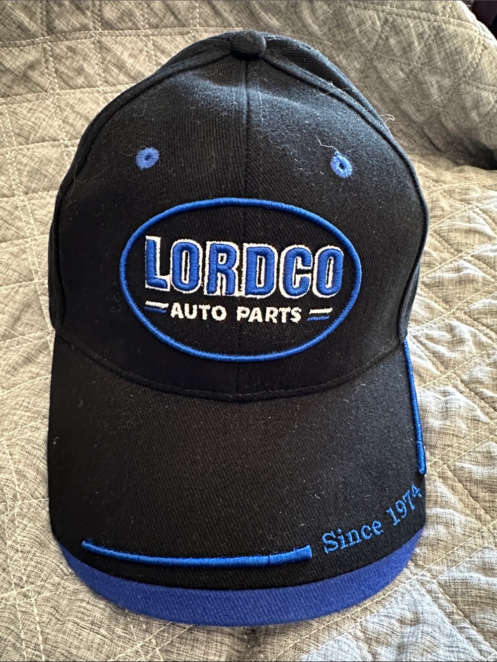 Auto Parts Men's Black & Blue Logo Baseball Cap